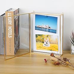 JUXYES 8x10 inches Gold Shadow Box Frame Display