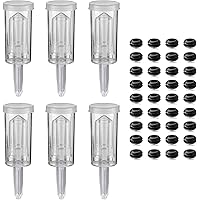 Brewing Airlock Kit, 24 Airlock Grommet and 6 Fermentation Airlocks, Wine Airlock, Used for Brewing Wine, Sauerkraut…