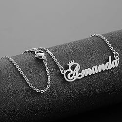 Custom Silver Name Necklace Personalized for