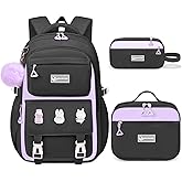 Fitvc Kids Backpacks for Girls - Cute Girls Backpack for Elementary, Middle and High School Students - 18" School Bookbag