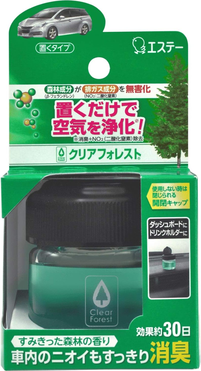 Amazon クリアフォレスト クルマ用 クルマ 消臭芳香剤 置くタイプ 36g クリアフォレスト 置き型