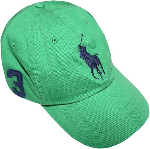 Polo Ralph Lauren Men Big Pony Logo Hat Cap (One size, Green/navy) at Amazon Menâs Clothing 