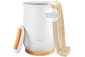 Keenray Upgraded Towel Warmer Bucket, Large Towel Warmer with 3 Heating Modes, Heat Time 30/45/60 Min Adjustable and Up to 24 Hour Delay Timer, Towel Heater for Oversize Bathrobes Blankets