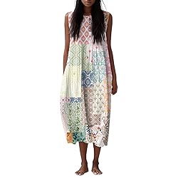 Party Dresses Summer Fall Cotton Linen Midi Dresses