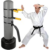 STARSNET Wing Chun Dummy for Martial Arts Training, Wall Mounted or Portable for Tree or Soft Object