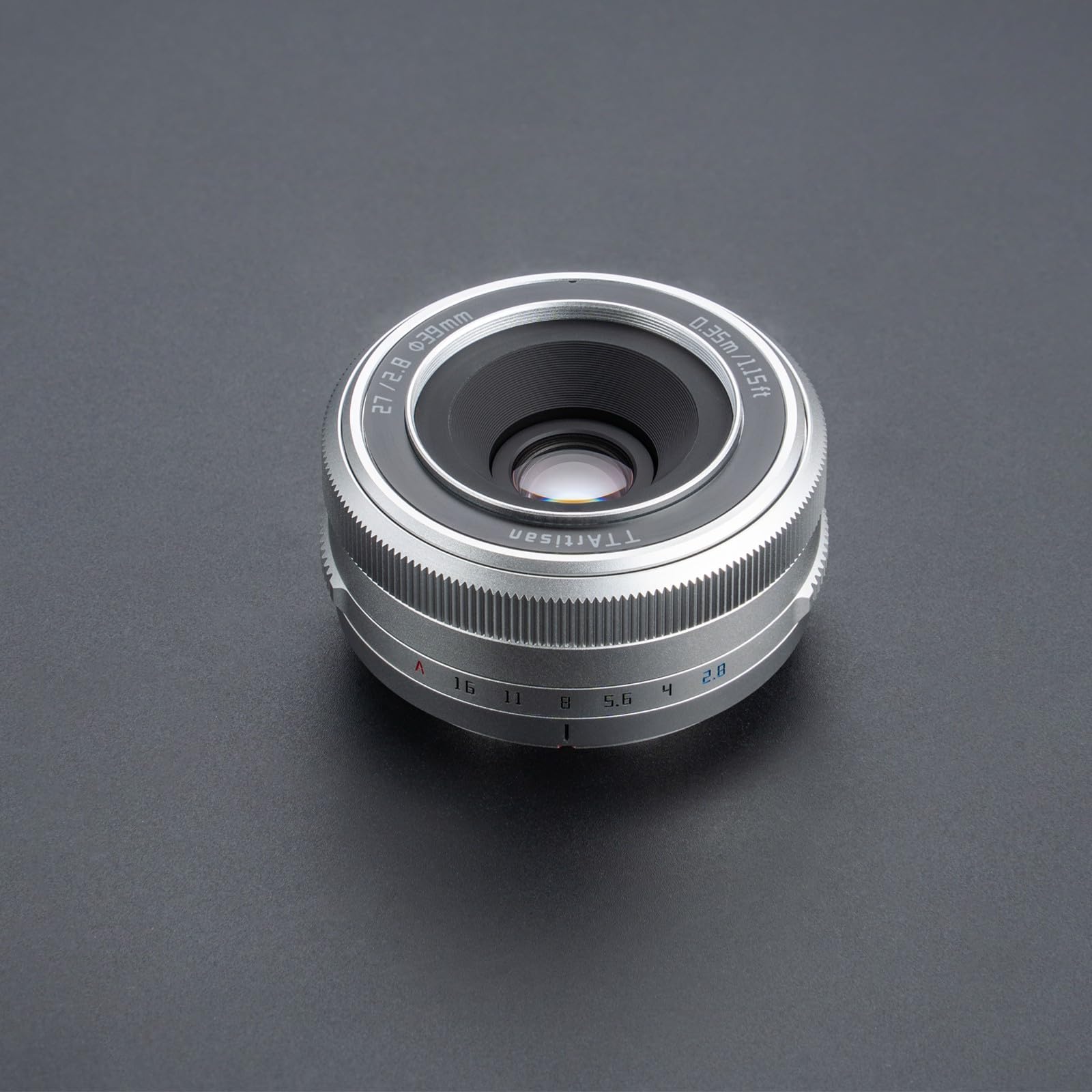 TTArtisan 27mm F2.8 f/2.8 XF-Mount Auto Focus APS-C STM Lens for Fujifilm Fuji X-Mount Cameras X-T10 X-T2 X-T20 X-T30 X-T3 X-T4 X-T5 X-T100 X-T200 X-T30 X-PR01 X-PR02 X-PR03 X-E4 -Silver