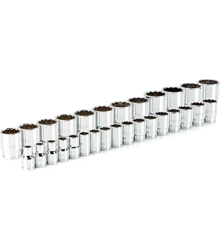 Jeu de douilles à chocs 6 pans 1/2, 11 pcs, version courte