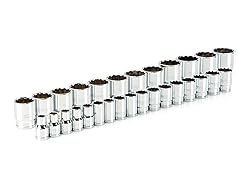 TEKTON 1/2 Inch Drive 12-Point Socket Set, 29-Piece