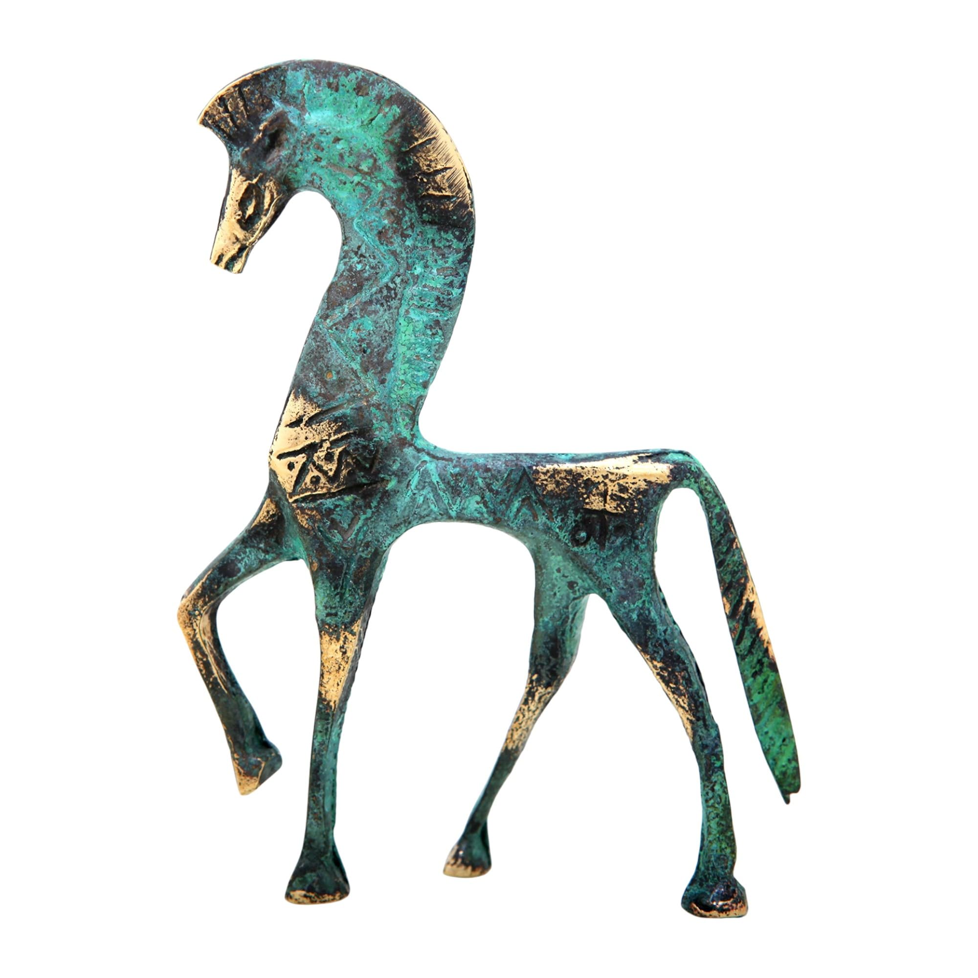IconsGr Ancient Greek Bronze Museum Statue Replica of Horse From Geometric Era 123
