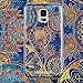 Samsung Galaxy s5 case,Lizimandu Soft TPU Textured Pattern Case for Samsung Galaxy s5(Blue Flower)