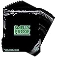10pk 4-MIL Thick HEAVY DUTY Smelly Proof Reusable Bags Black, Reusable Food Storage Bags, Washable Ziplock Bags, US-Made, BPA Free, No PEVA, Non-Silicone, 10 x Reusable Freezer Bags, Quart 8.5" x 10"