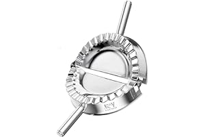 KAYCROWN Best Utensils Stainless Steel Empanada Press Ravioli Mold Pierogi Dumpling Maker Wrapper Pastry Dough Cutter Kitchen Accessories (XL: 6 inch)