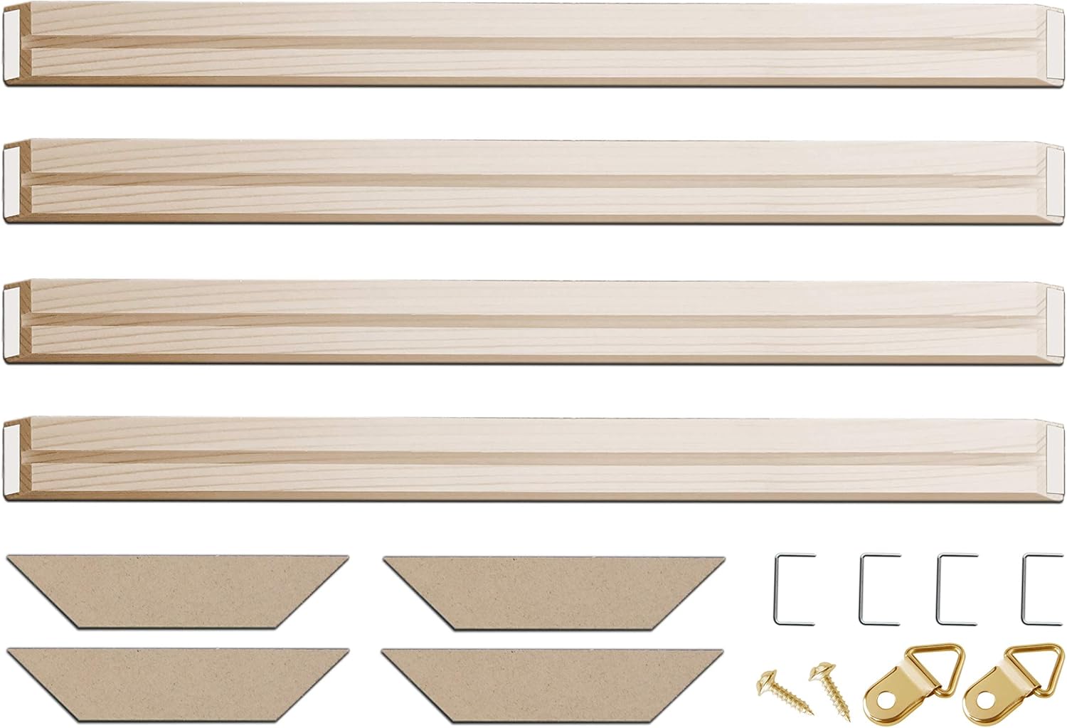 DIY Solid Wood Canvas Frame Kit 16 x16 Inch for Oil