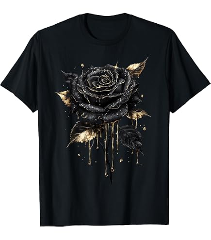 Amazon.com: Rose Cross T Shirt T-Shirt : Clothing, Shoes & Jewelry