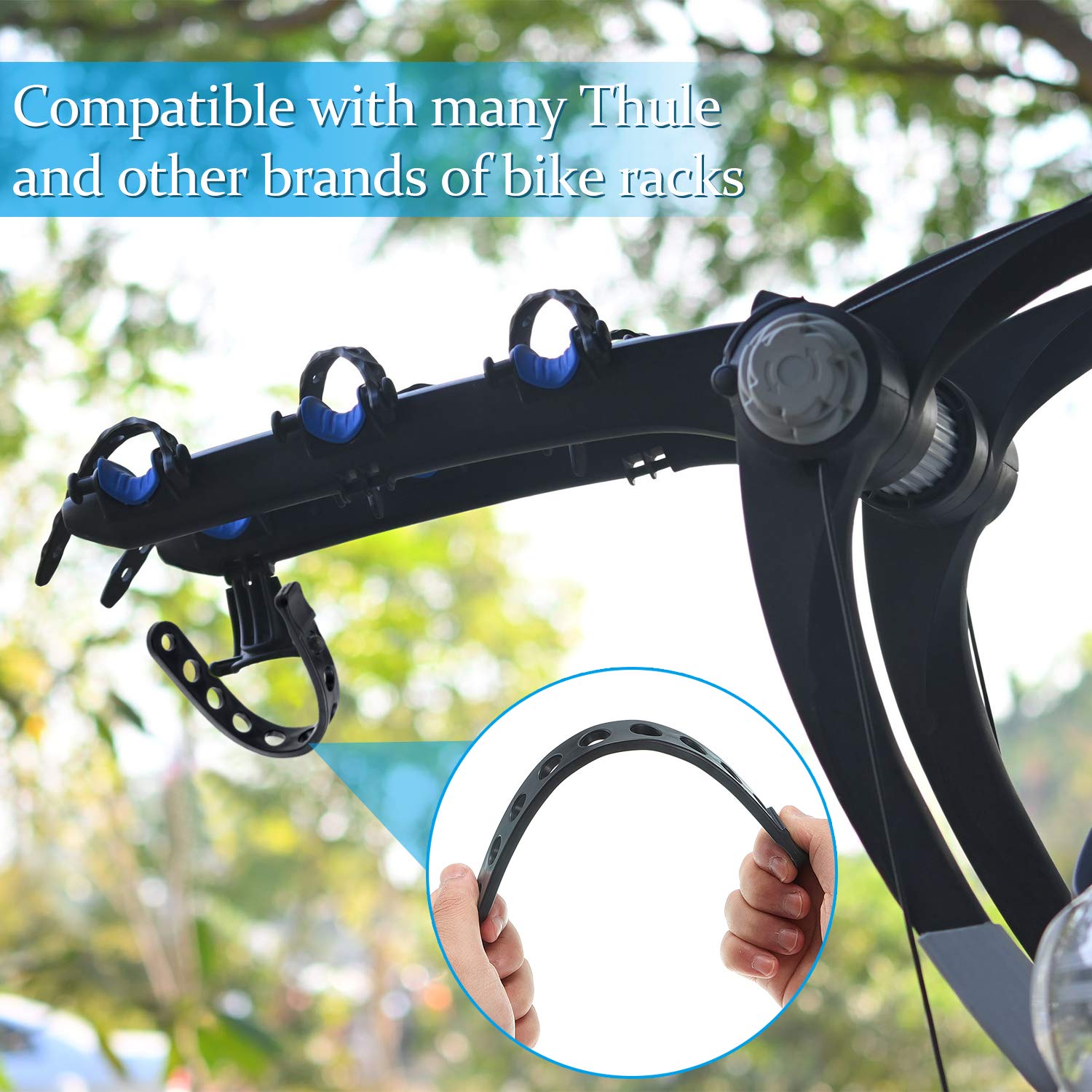 12 Pieces Bike Rack Cradle Strap Bicycle Rack Cradle Replacement