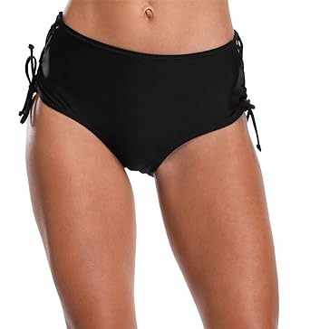 Sociala Damen Badehose Badeshorts Wassersport Schwimmen Hoher Bund