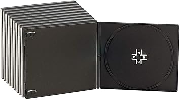 Unbekannt CD Slim Soft de 10 Cajas de Juego, 7 mm, Color Negro: Amazon.es: Electrónica