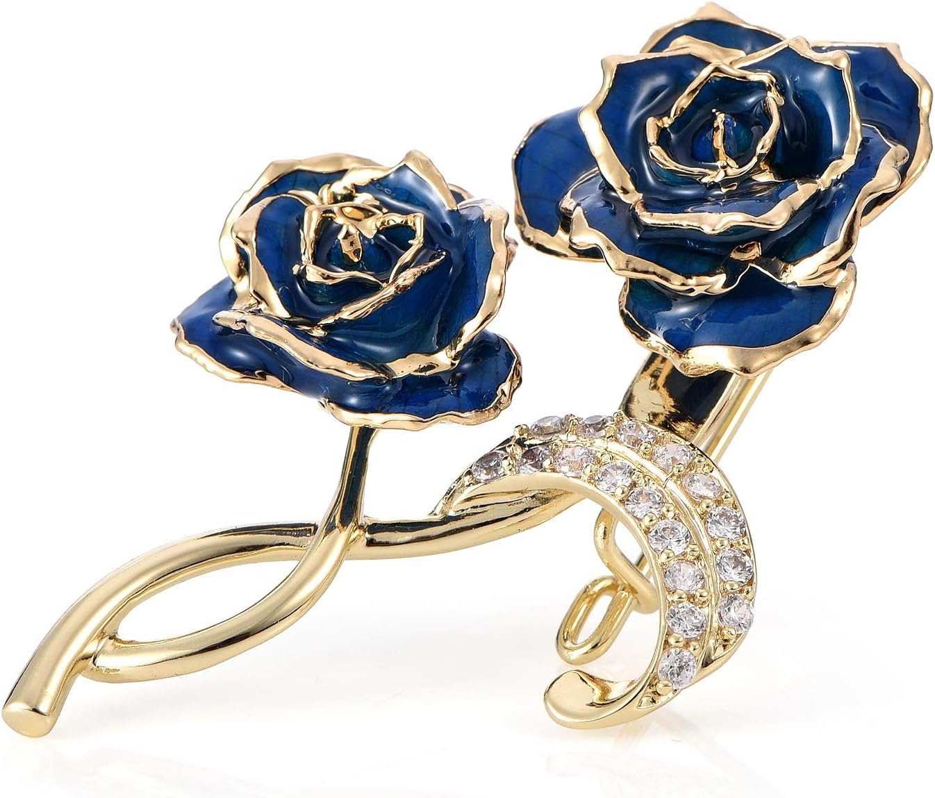 NICE Nymph Brooch Pin, Rhinestone Fashion Jewelry Women Cartoon Gifts Antique Corsage (26-Squirrel)