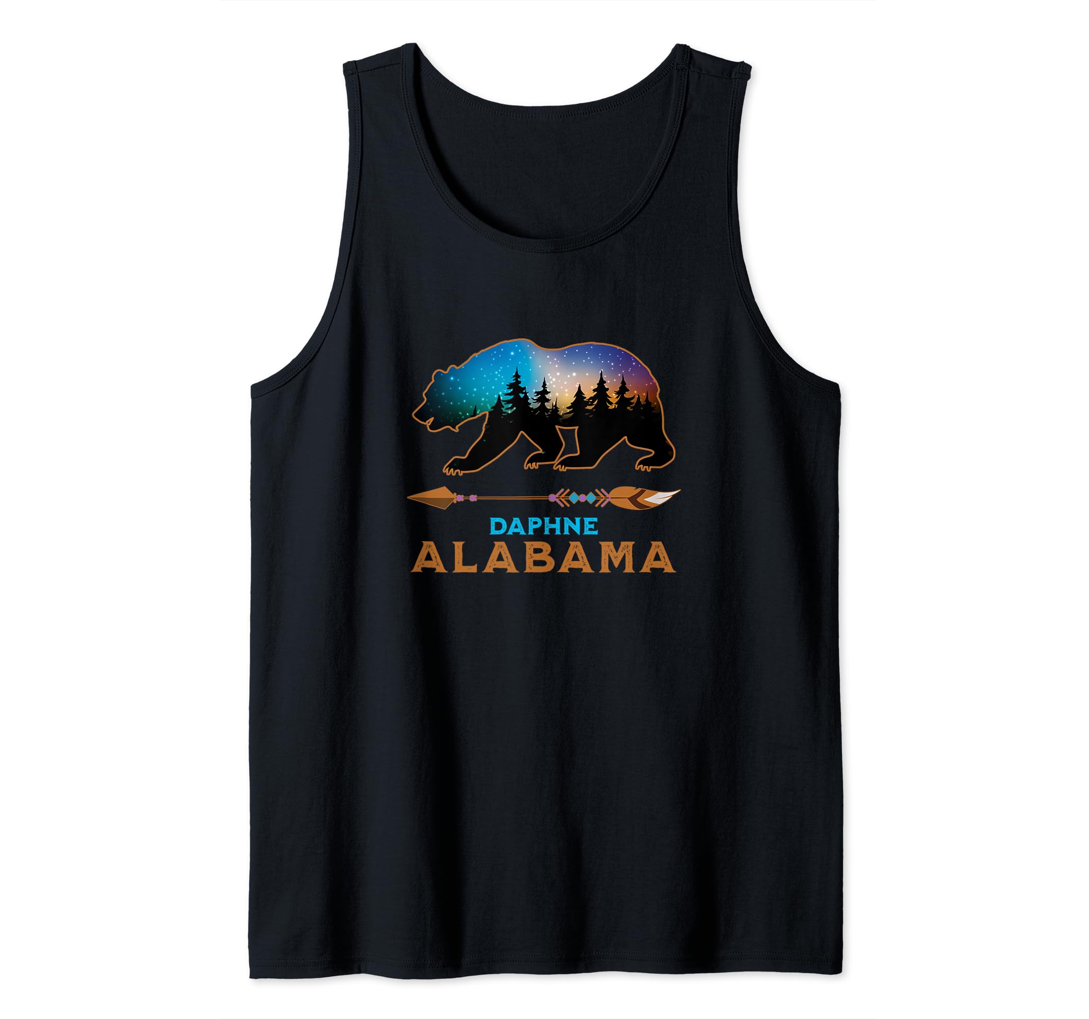 Daphne Alabama USA American Black Bear Vacation Souvenir Tank Top