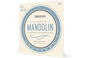 D'Addario EJ73 Phosphor Bronze Mandolin Strings, Light, 10-38
