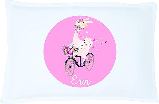 Amazon Com Personalized Pillowcase For Kids Cute Llama Pillow
