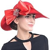 Women Wool Felt Dress Party Hats for Fall, Winter Church Hats 1920s 1950s 60s