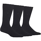 Chaps Men's Soft Touch True Rib Dress Crew Socks (3-Pack)