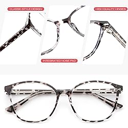 JFXQDR Women's Blue Light Blocking Glasses, TR90