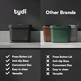 Tydi 4.5L Food Waste Bin with Press-Button Lid Dark Grey view 4