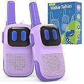 Holiky Outdoor Toys for Kids Ages 4-8, Kids Walkie Talkies 2 Pack 1000FT Long Distance with 2 Channels, Handheld Walky Talky for Children Interactive Toys Birthday Gifts for Girls Boys 5-7 Year Old