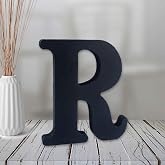 AOCEAN 10 Inch Black Wood Letters - Unfinished Standing Letters For Crafts, Decor, & Signs - View #6