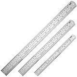 ZZTX Metal Straight Edge Ruler Set - Stainless