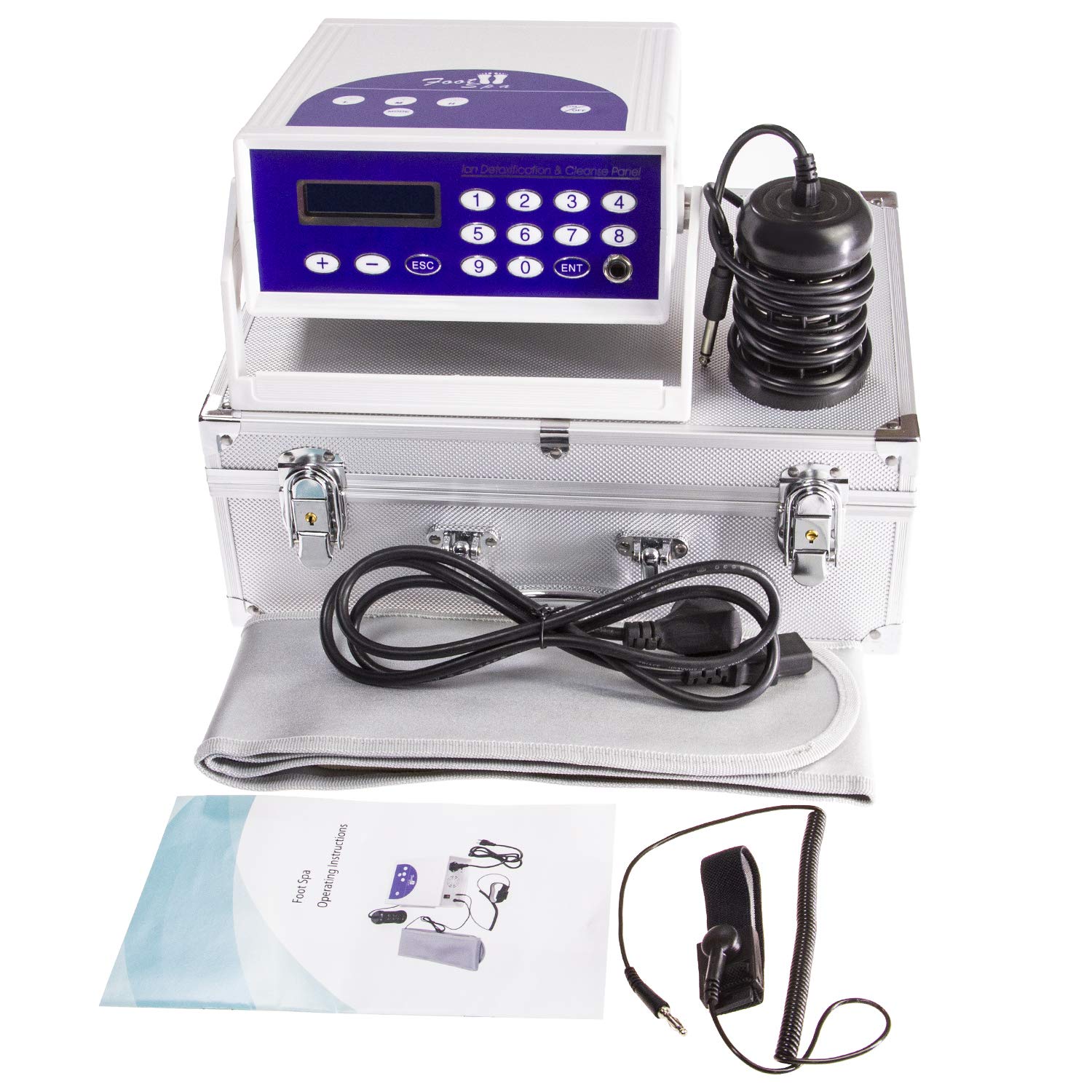 Ionic Detox Foot Bath Machine, Foot Detox Machine Ionic Detox Foot SPA System with Wrist Strap, Far Infrared Waistbelt and Array As Holiday Gift: Beauty