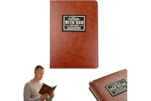 OVYLYA One Minute with God for Men Bible Study Journal Daily Devotional for Men,Reading Journals for Book Tracking,Religion G