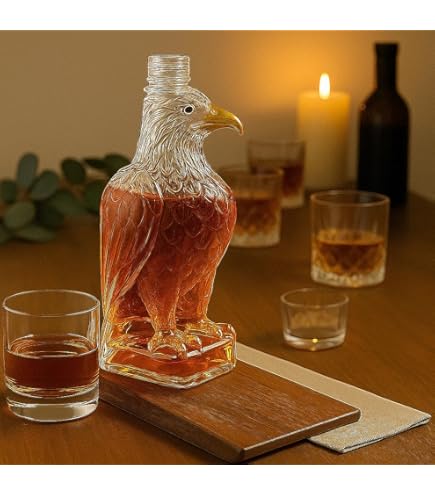 Carafe à Whisky En Forme D'aigle - Décoration Amusante Pour Dégustation, Cadeau Original Pour Fête Des Pères Ou Enterrement De Vie De Garçon