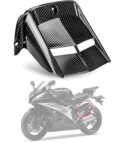 GYMARK Front Fender Mudguard For Yamaha YZF-R6 (2006-2020) & YZF-R1 (2009-2018) - Black ABS - View #4