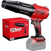 Cordless Leaf Blower for Milwaukee 18V Battery, 720-CFM 180-MPH Handheld Electric Brushless Dust Blower with Light, Battery P