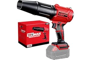 Cordless Leaf Blower for Milwaukee m18 Battery, 720-CFM 180-MPH Handheld Electric Dust Blower with Light, Battery Powered Lea