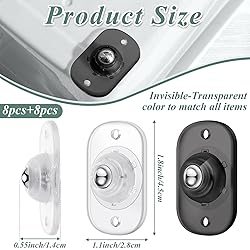Honoson 16 Pcs Self Adhesive Caster Wheels