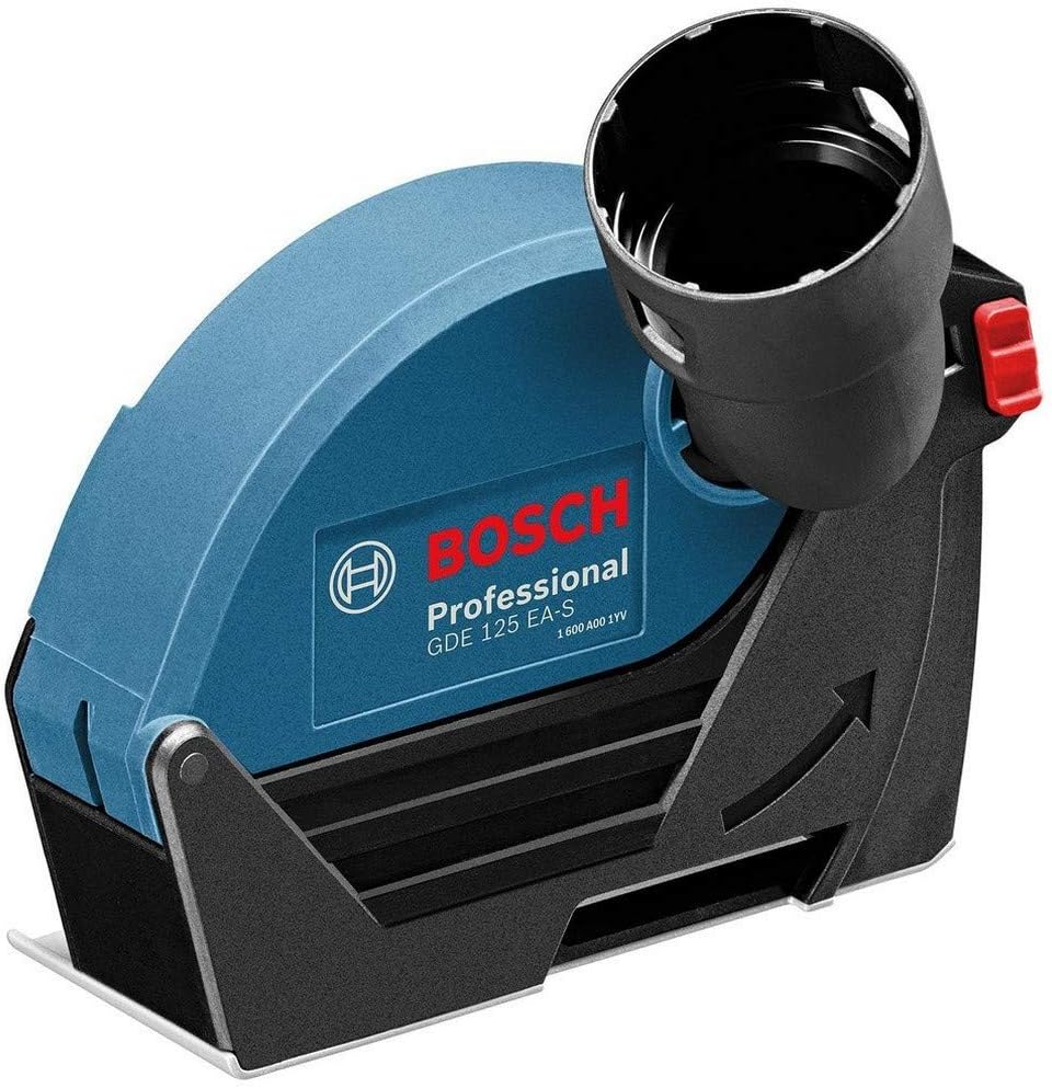 Bosch Professional GDE 125 EA-S dust Extraction Guard for Cutting (Suitable for Bosch Professional Angle Grinders that Have a Protective Guard with Screw Fastener