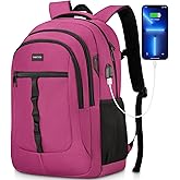 YAMTION School Backpack for Women Teen Girls 17.3 Inch Laptop Bookbag Backpack with USB for High School College Students