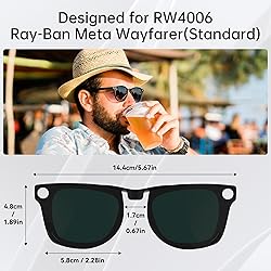 2Pcs Polarized Clip for Ray-Ban Meta Wayfarer