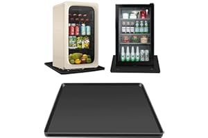 NAXVIO Mini Fridge Mat, 24''x24'' X0.8'' Mini Fridge Drip Trays Mat for Carpet Floor, Under Refrigerator Mat AC Conditioner Drip Pan, Silicone Mat for Refrigerators, Washing Machines, Dryers, Wine Coolers