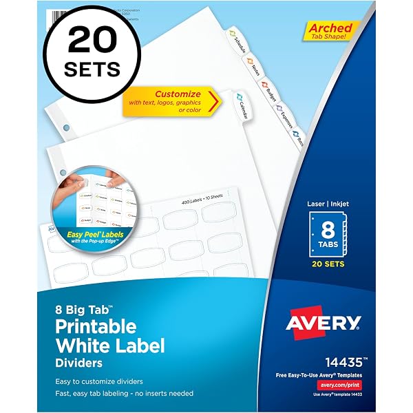 amazon-com-avery-big-tab-printable-large-white-label-dividers-with-easy-peel-5-tabs-20-sets-14440-office-products