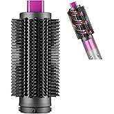 PUREGUST Upgraded 2.3inch Round Volumizing Brush Attachment Compatible with Dyson Airwrap HS01 HS05 HS08 Accessories, Upgraded Bristles for Dry Hair Add Volume Style Bangs Smooth Hair Rose