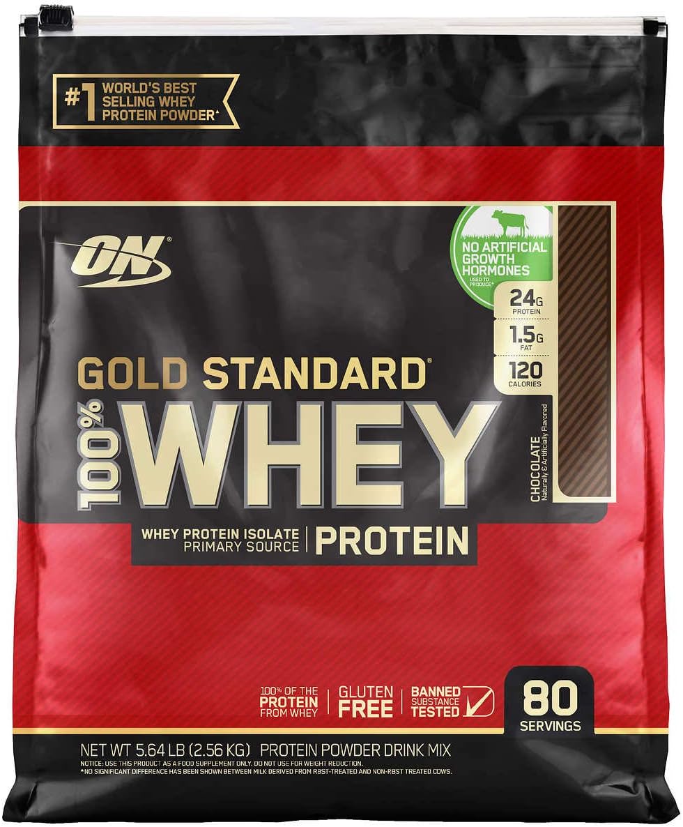 Optimum Nutrition Gold Standard 100% Whey Protein, 80 Servings - Chocolate: Health & Personal Care
