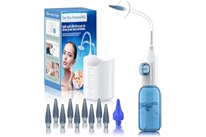 WEUANY Ear Wax Removal, Ear Wax Removal Tool, Ear Cleaning Kit, Manual Ear Irrigation Flushing System, Safe and Effective to Clean Ear Built Up Wax