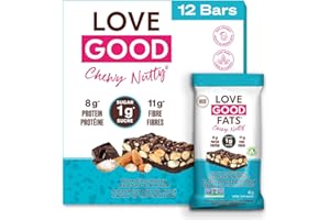 Love Good Protein Bars | Plant-Based Keto Bars | Non-GMO | Low Sugar, Low Carb & Gluten Free | Chewy Nutty Dark Chocolate Sea