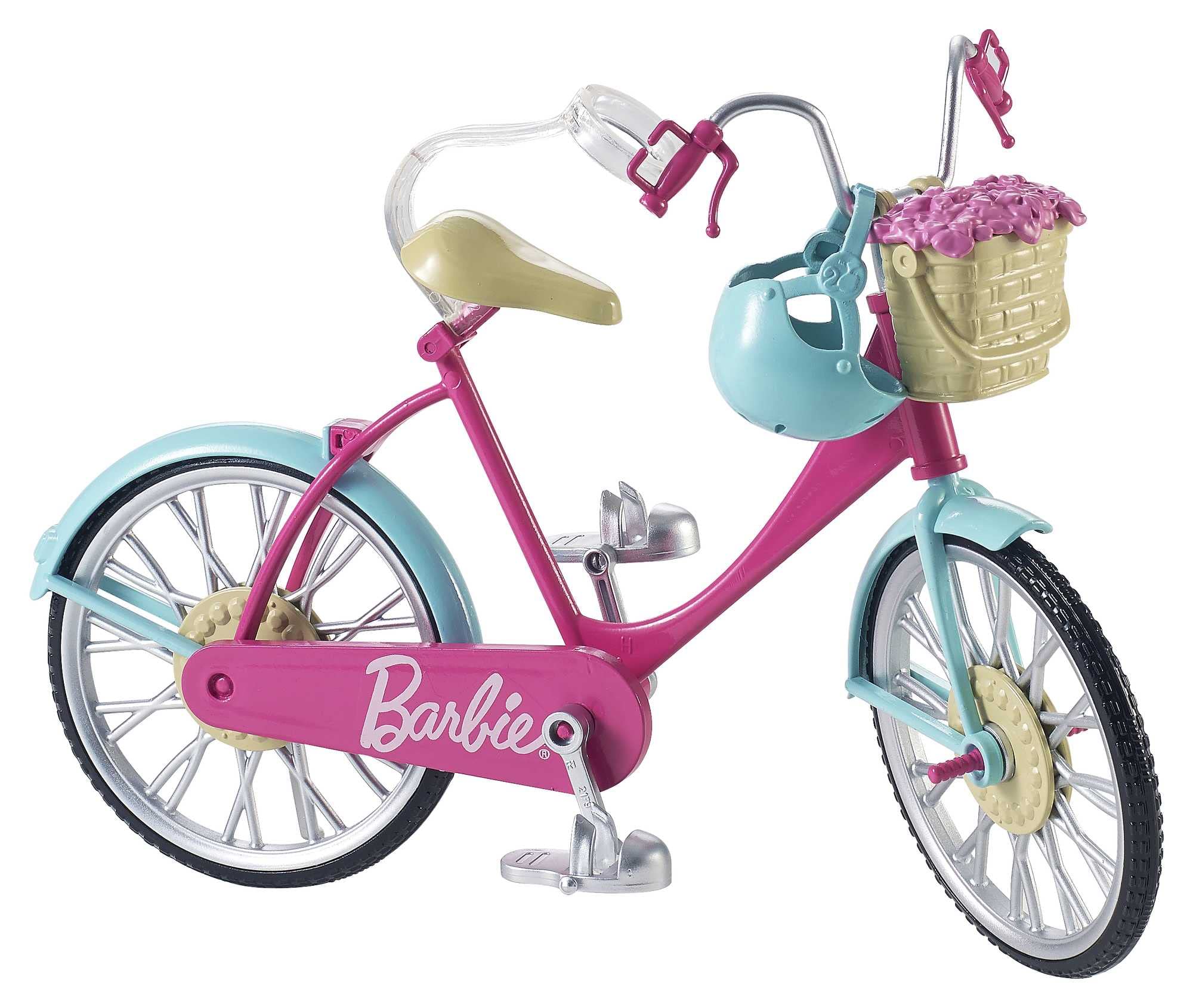 Barbie Bicycle with Basket of Flowers, DVX55
