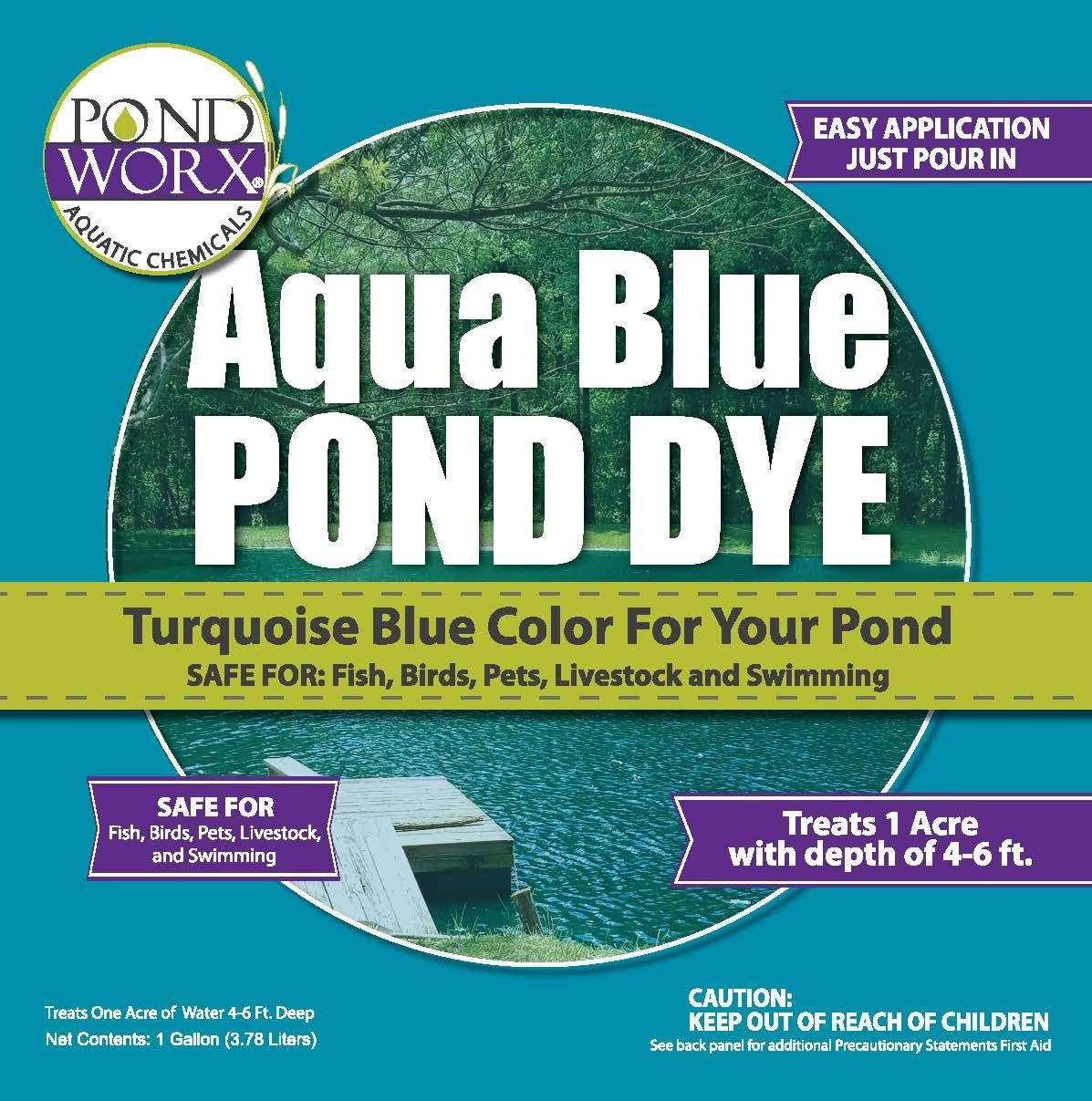 Pond Worx Lake and Pond Dye- Aqua Blue Pond Dye - 1 Gallon - Image 4